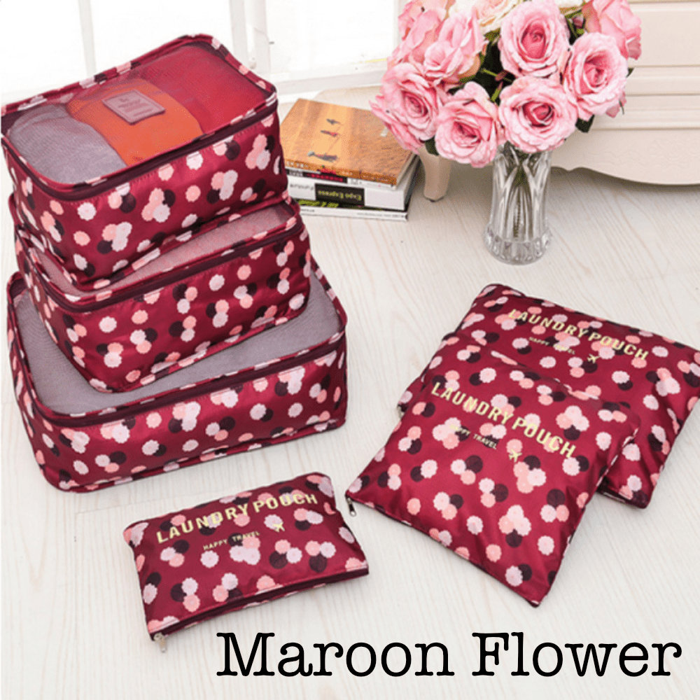 6 Piece Travel Organizer.