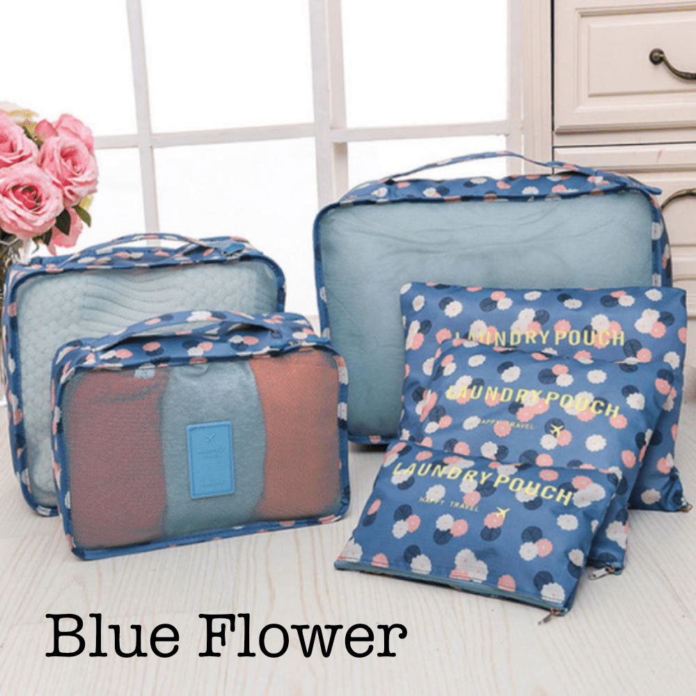 6 Piece Travel Organizer.