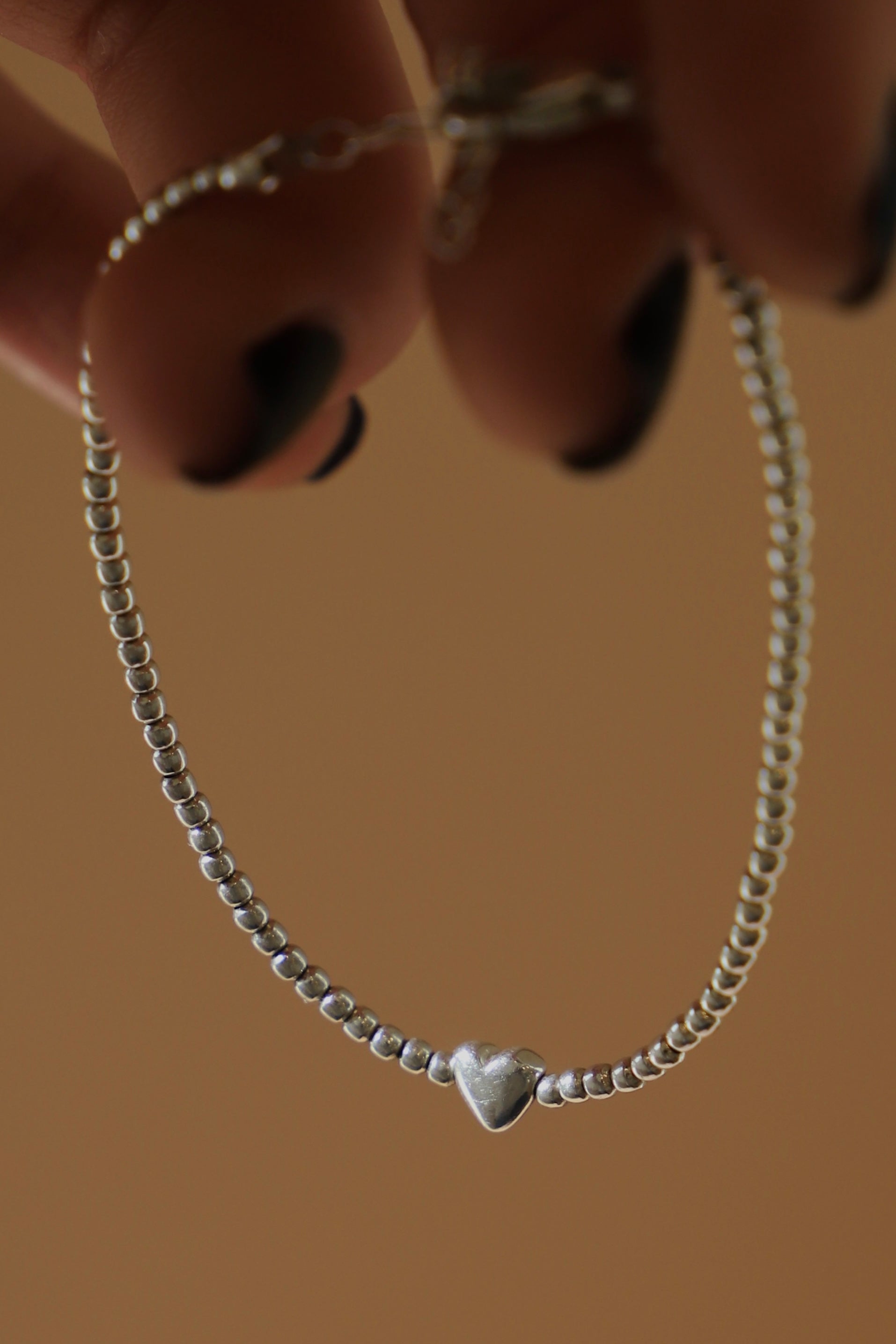 BEADED HEART BRACELET