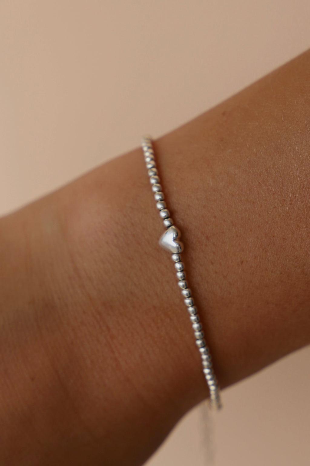 BEADED HEART BRACELET