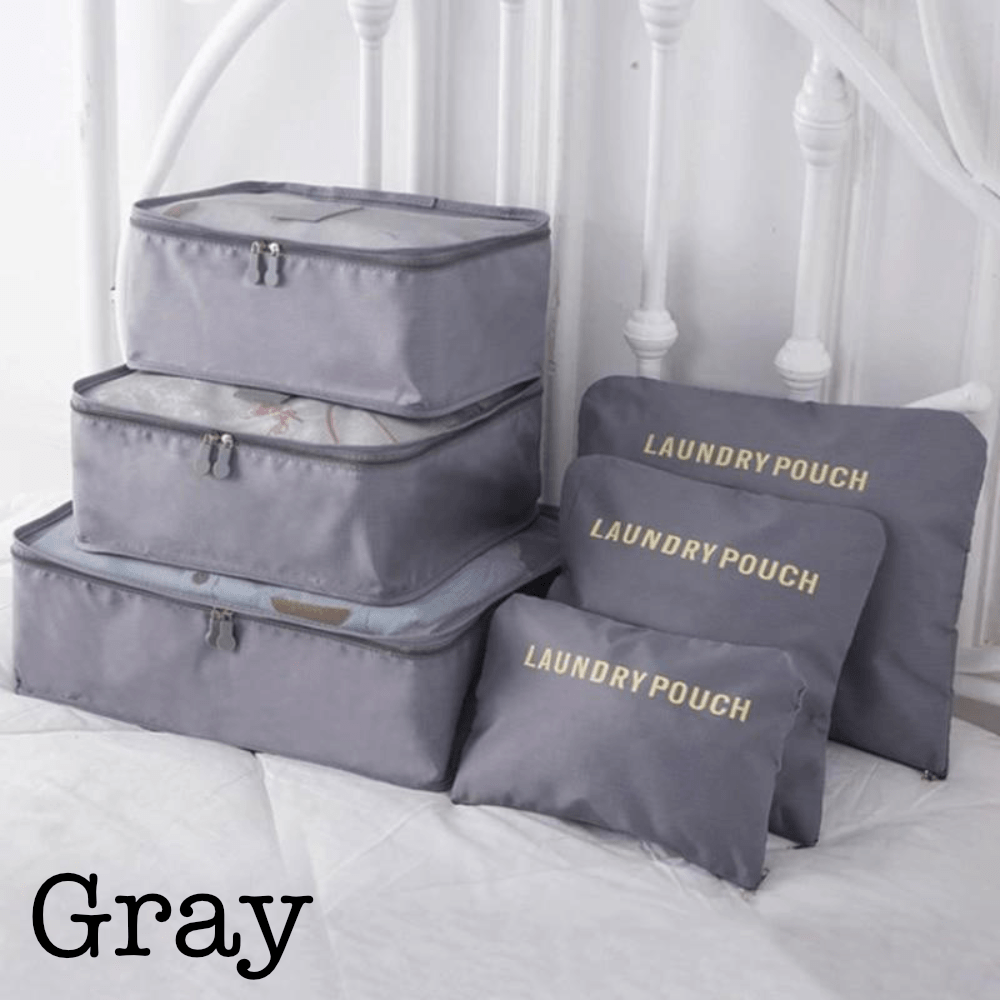 6 Piece Travel Organizer.