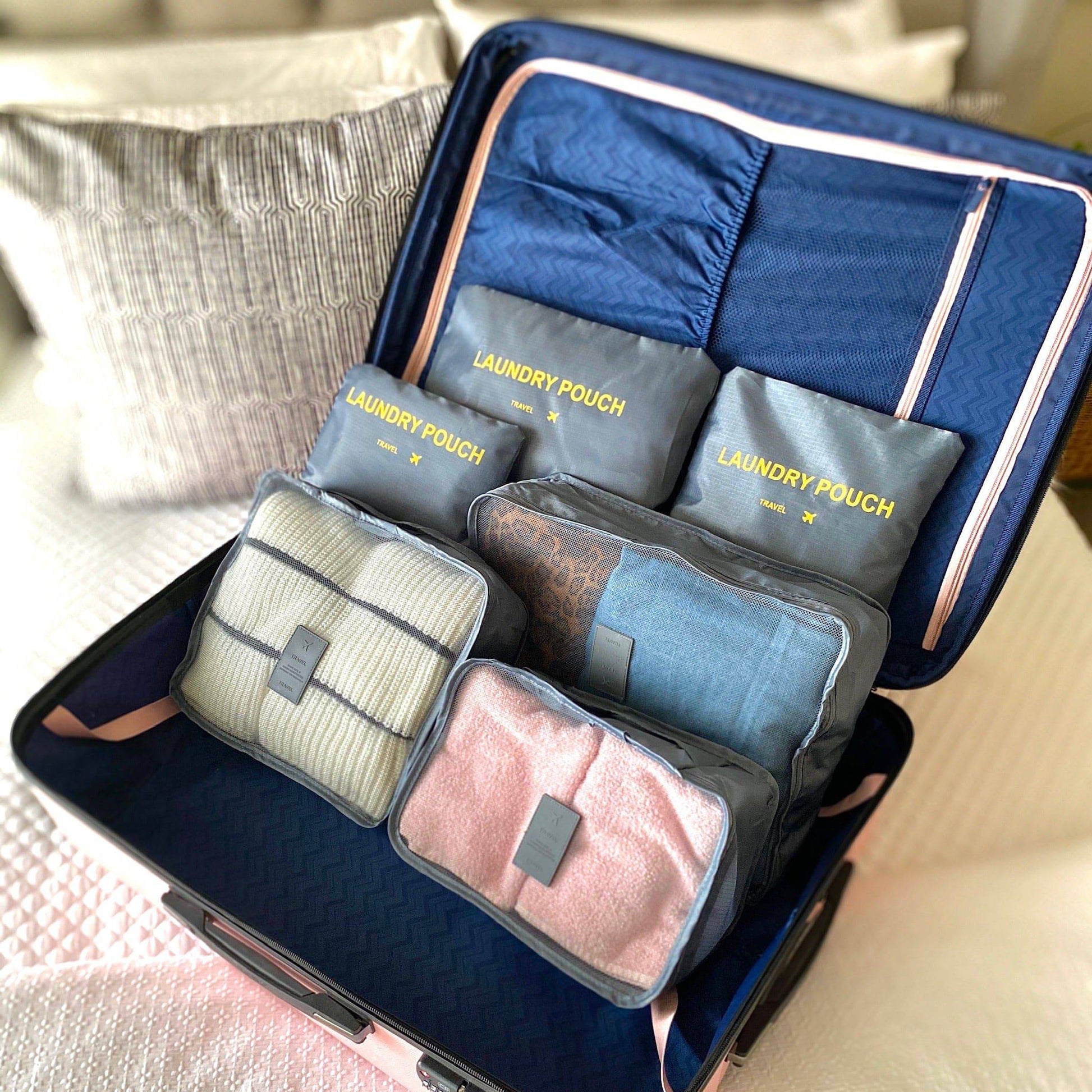 6 Piece Travel Organizer.