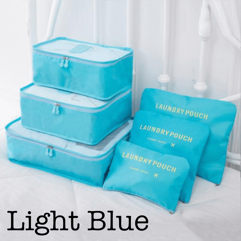 6 Piece Travel Organizer.