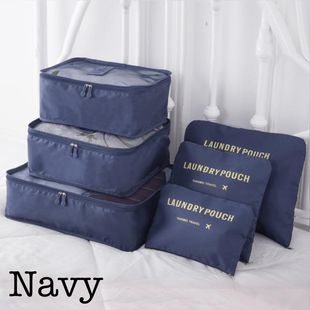 6 Piece Travel Organizer.